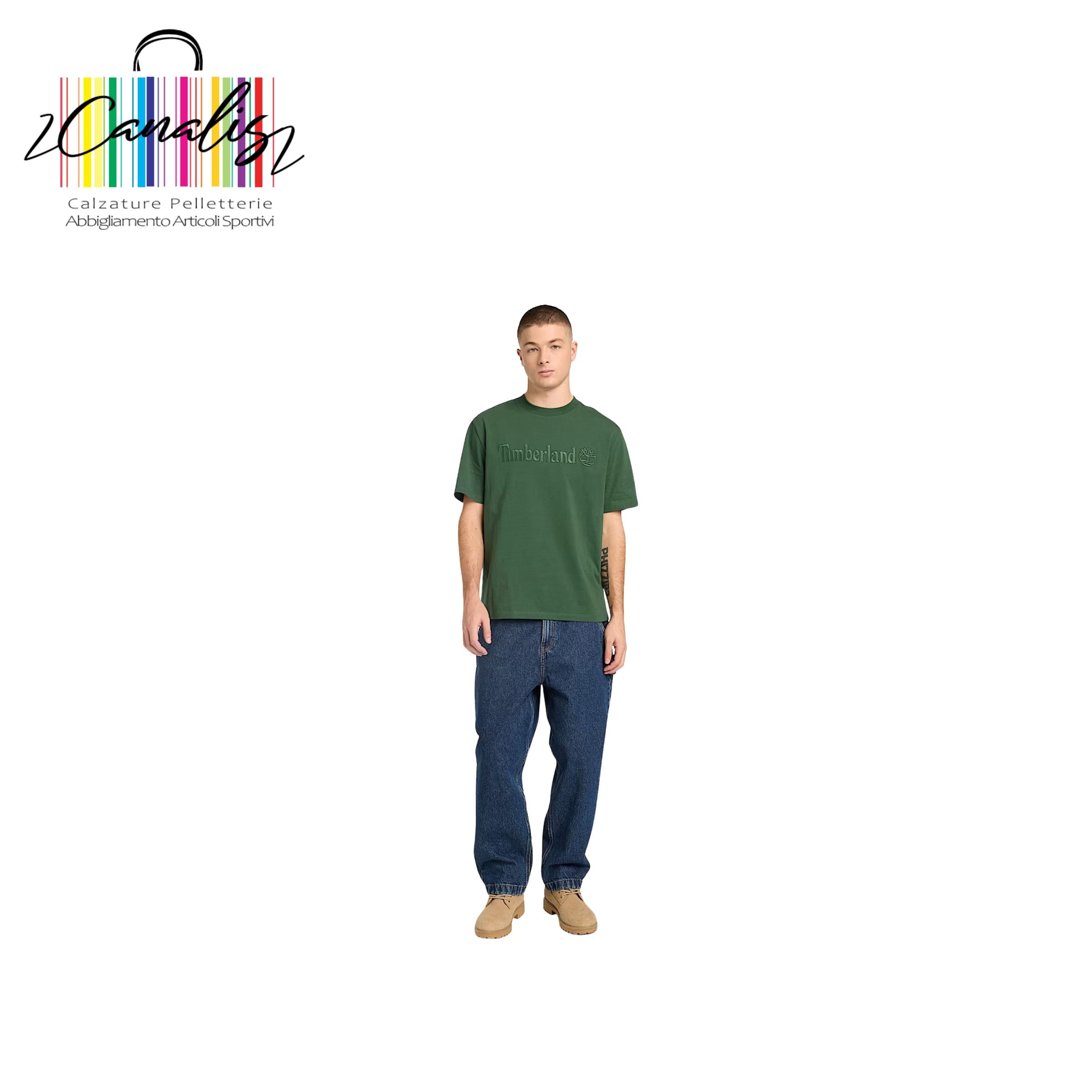 TB0A6VPE TIMBERLAND T-shirt a Maniche Corte Hampthon da Uomo