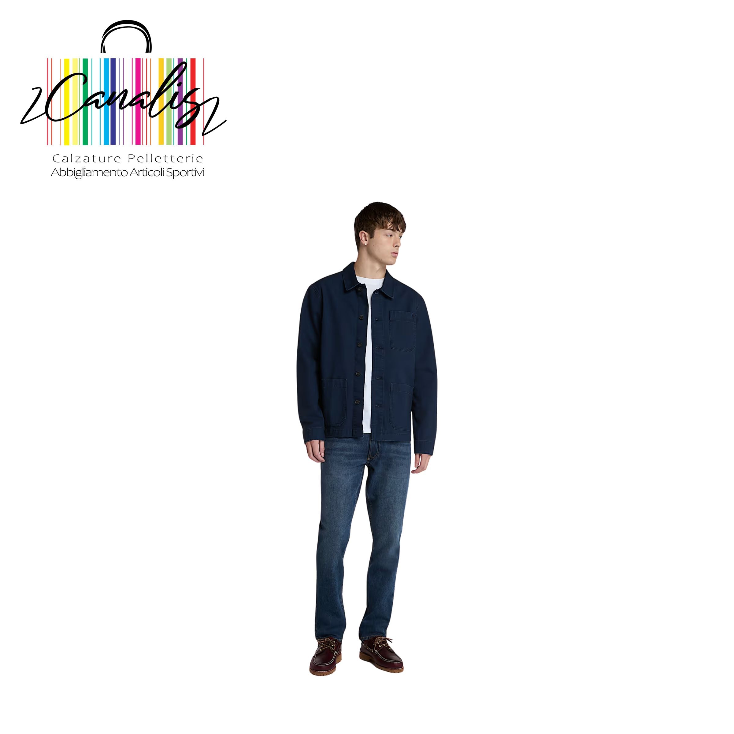 TB0A6GKKA111 SAND Denim Slim MDBL Pantaloni Slim in Denim Sandown da Uomo in blu TIMBERLAND