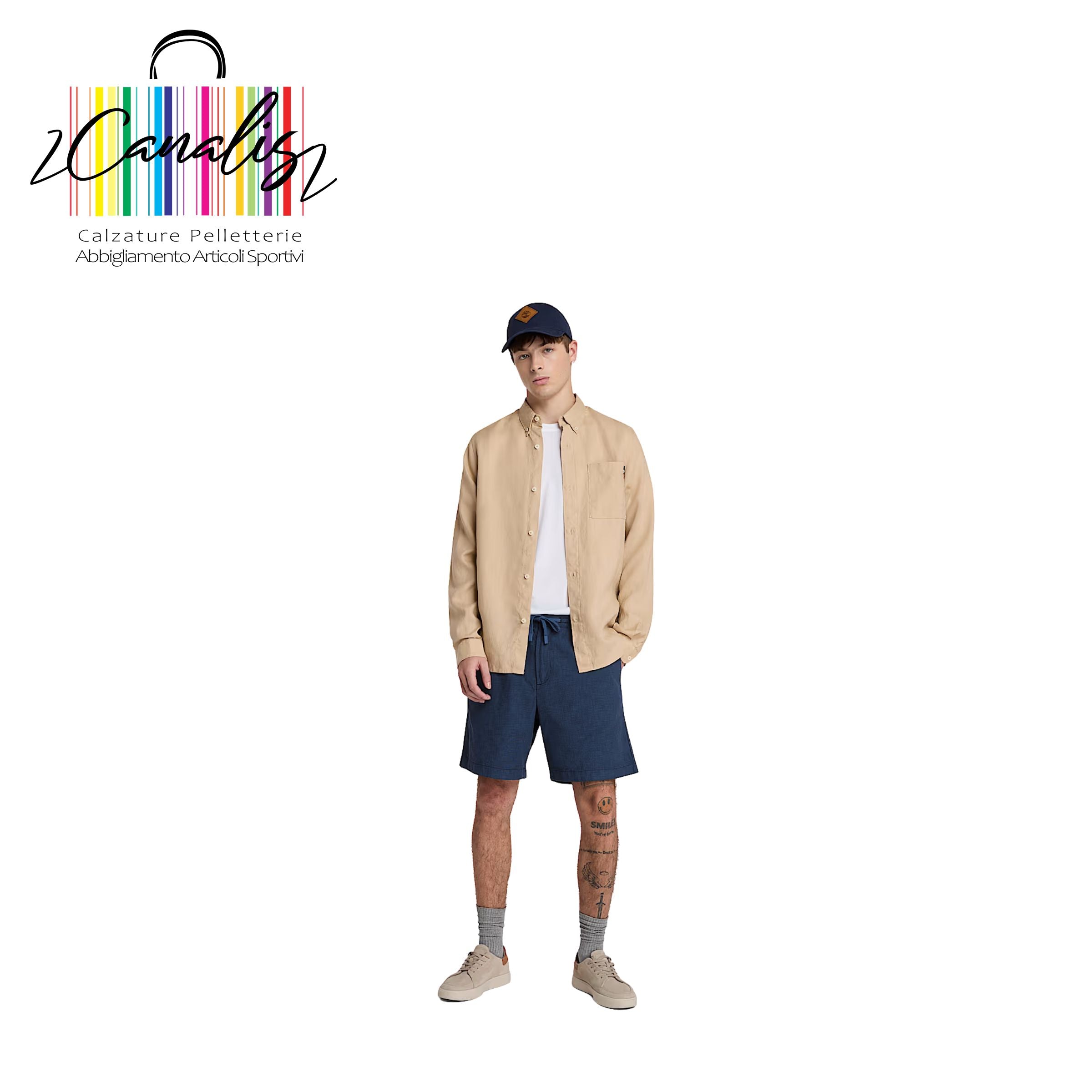 TB0A2FD5B681  Cotton Linen Short DARKS SHORT UOMO TIMBERLAND