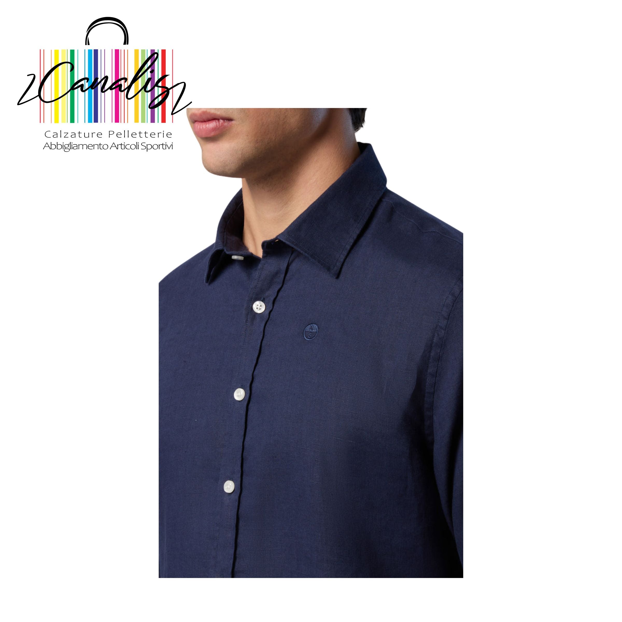 664368-000- SHIRT LONG SLEEVE REGULAR SPREAD COLLAR CAMICIA UOMO NORTH SAILS