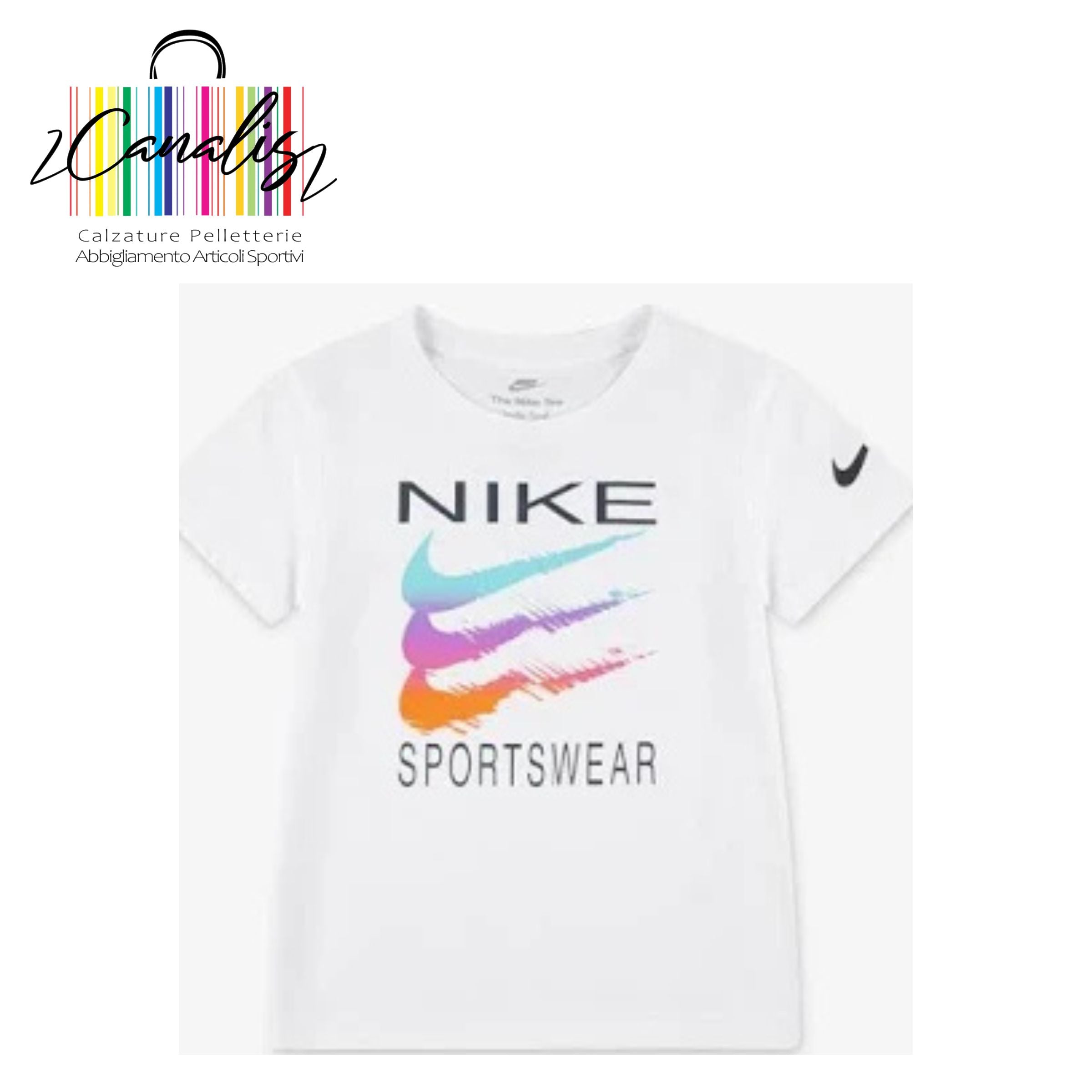 T-SHIRT BAMBINO 2/7ANNI 86M845-001 NKB NIKE SPORTSWEAR SWOOSH 001