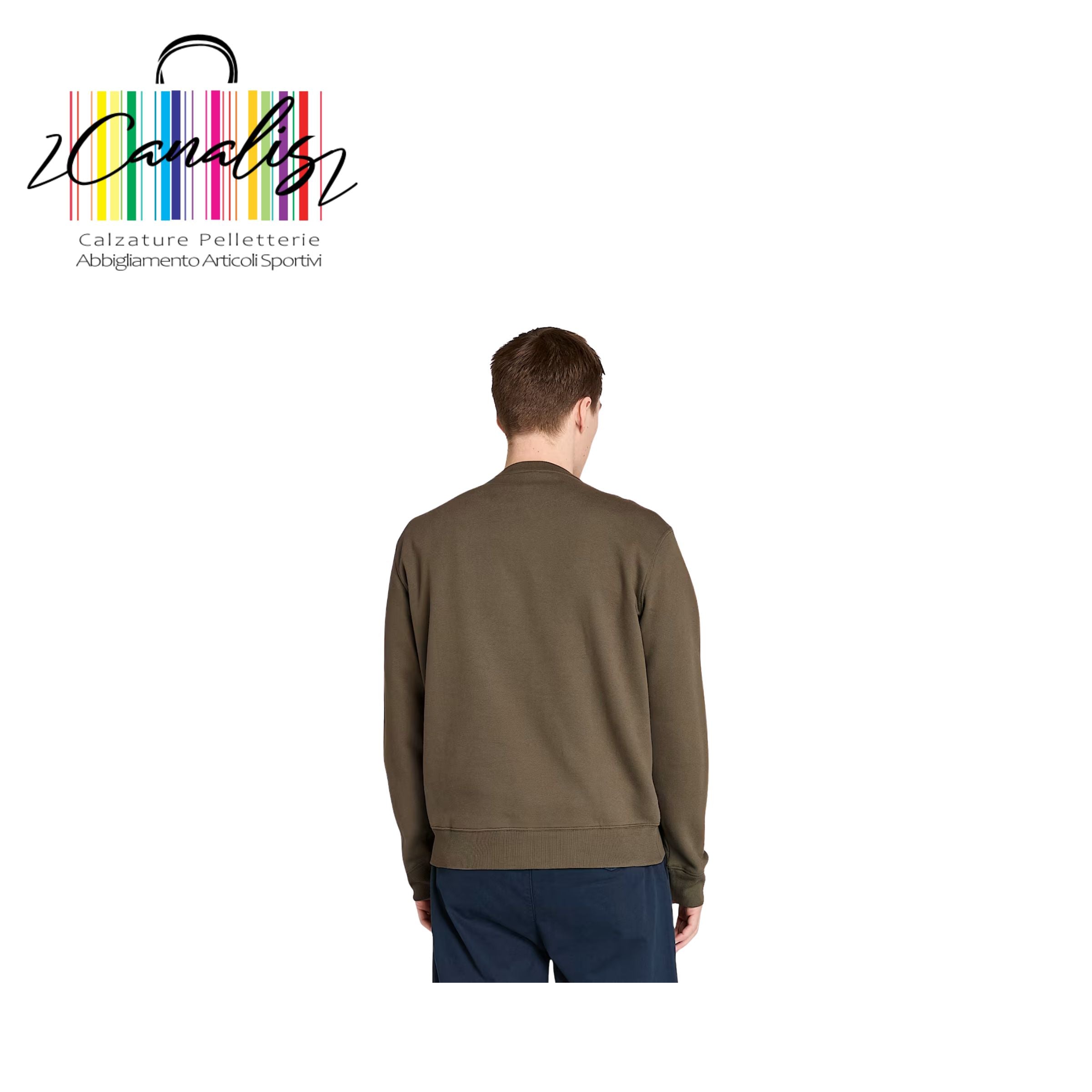 TB0A2BJ8A581 KENN Tree Logo Crew Neck Swe DKGR felpa girocollo uomo TIMBERLAND