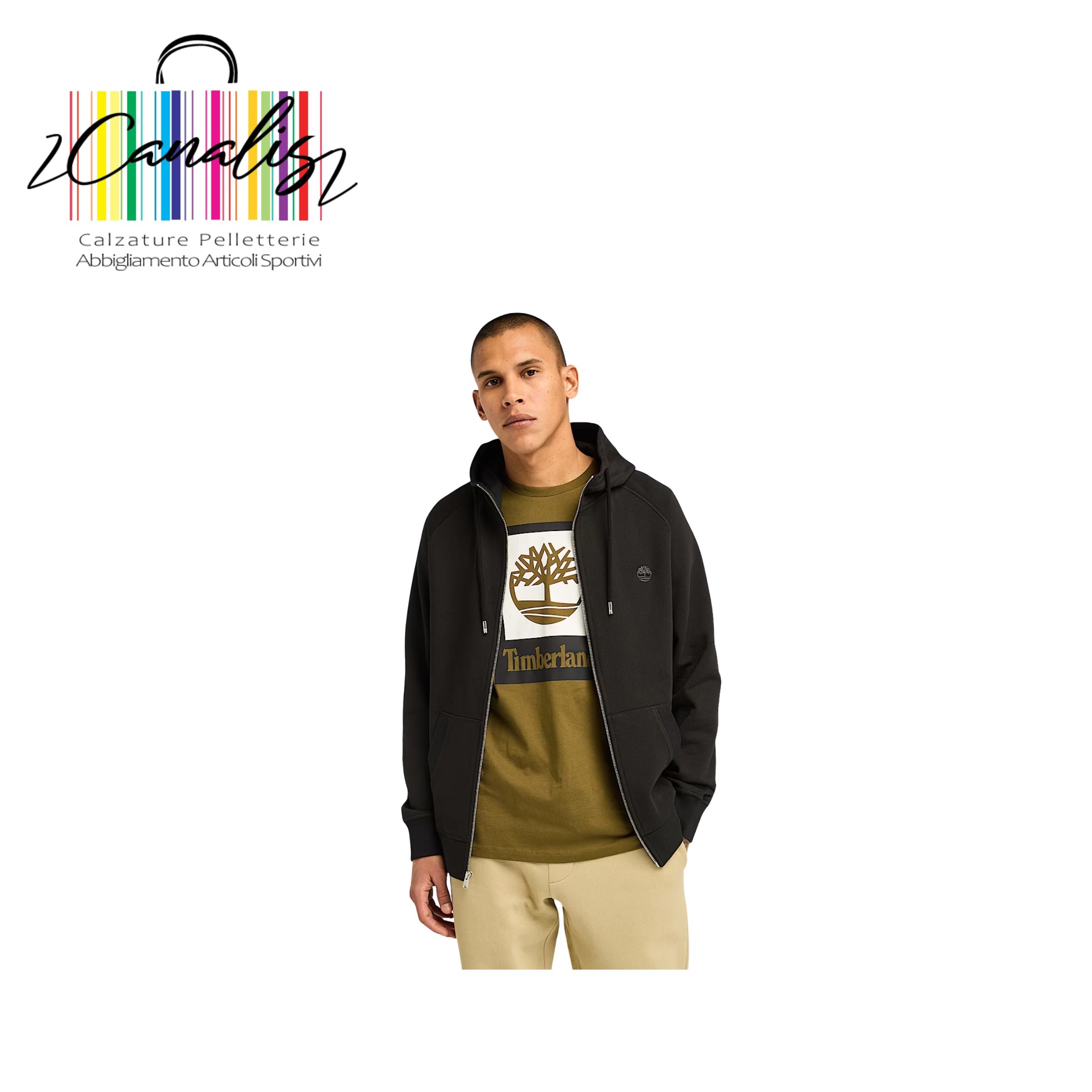 TB0A2BNBEH31 EXET Brushed Back Full Zip H LTBR Felpa full zip TIMBERLAND