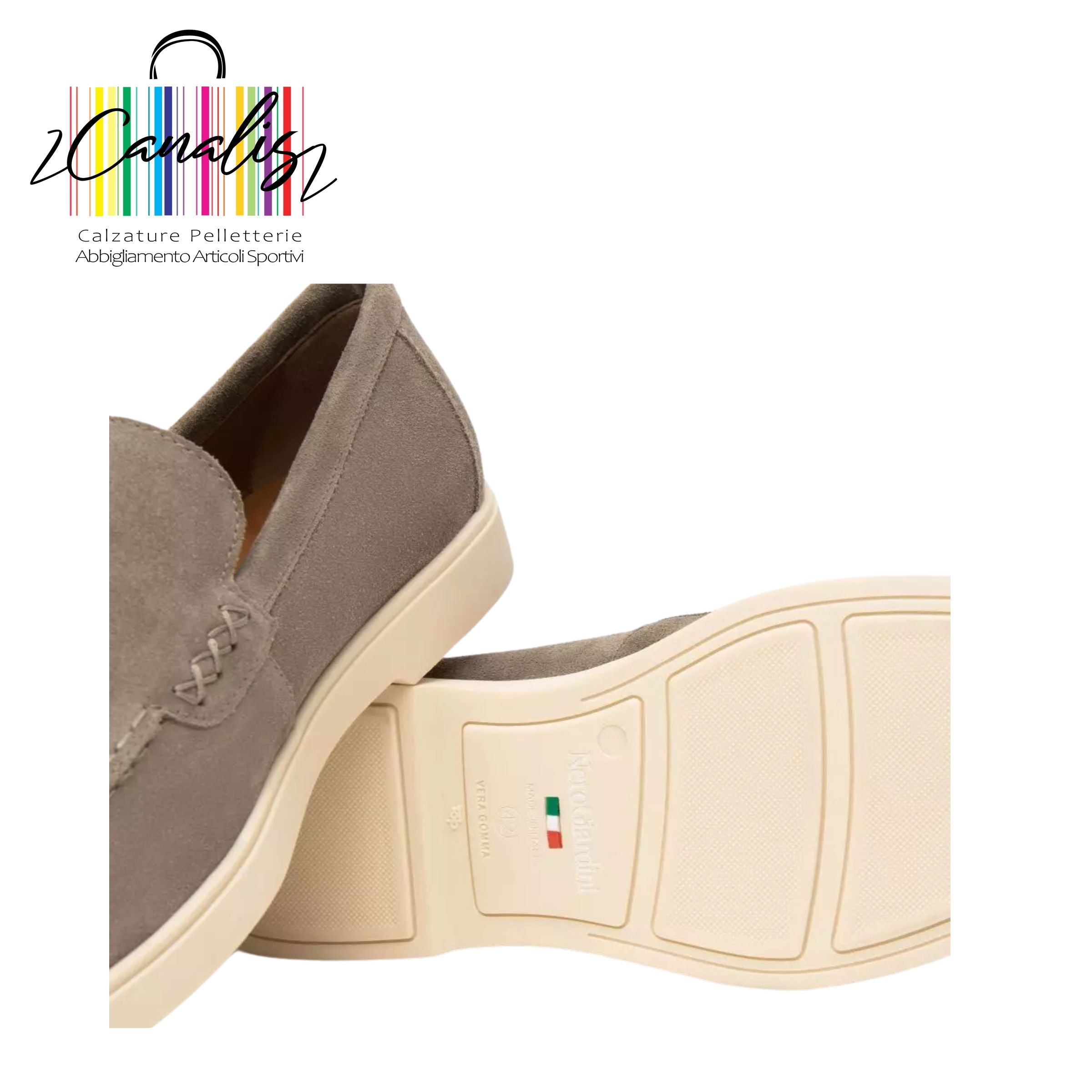 E500620U SCARPA UOMO-TOM.PELLE-F.GOMMA NeroGiardini
Mocassini Uomo in Camoscio
