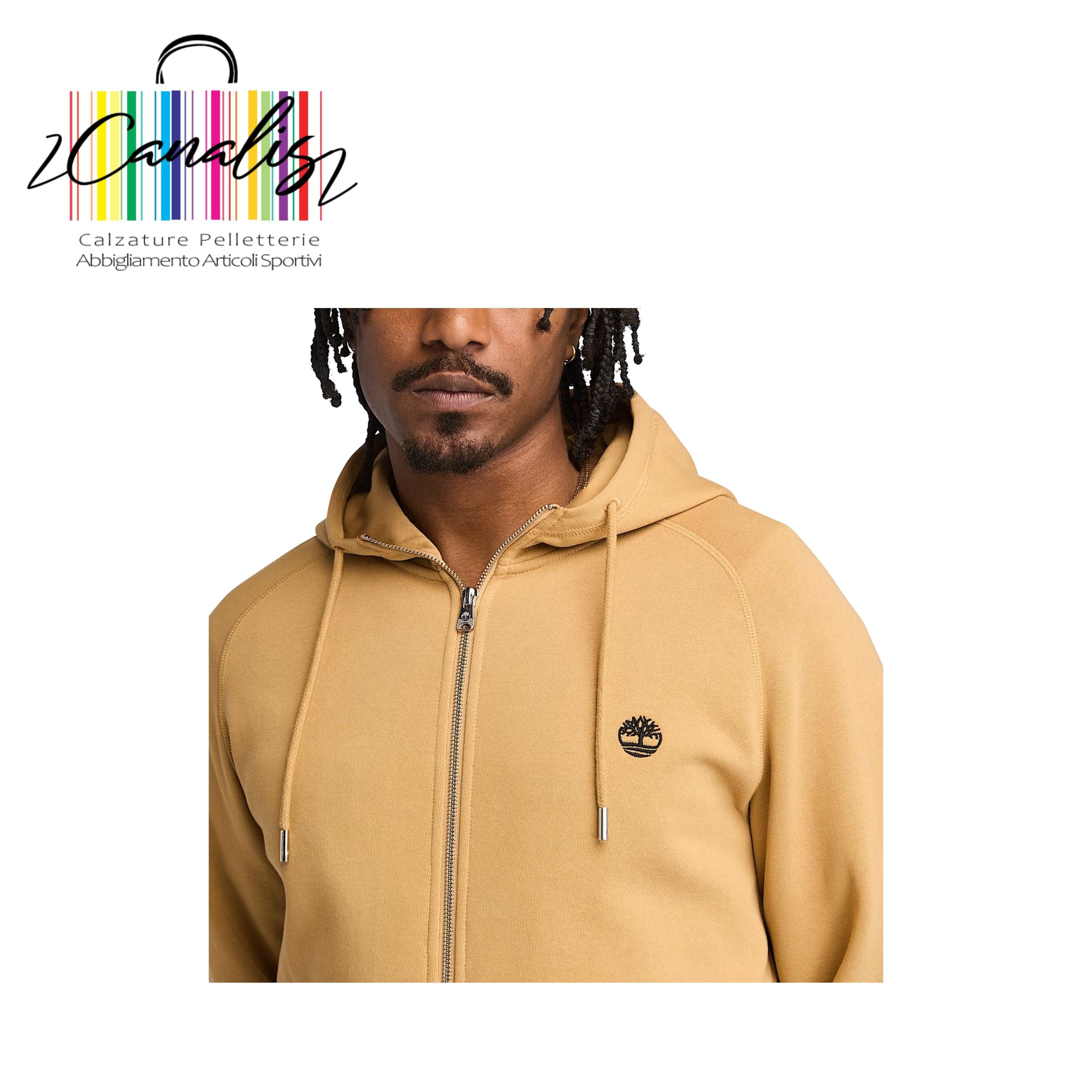 TB0A2BNBEH31 EXET Brushed Back Full Zip H LTBR Felpa full zip TIMBERLAND