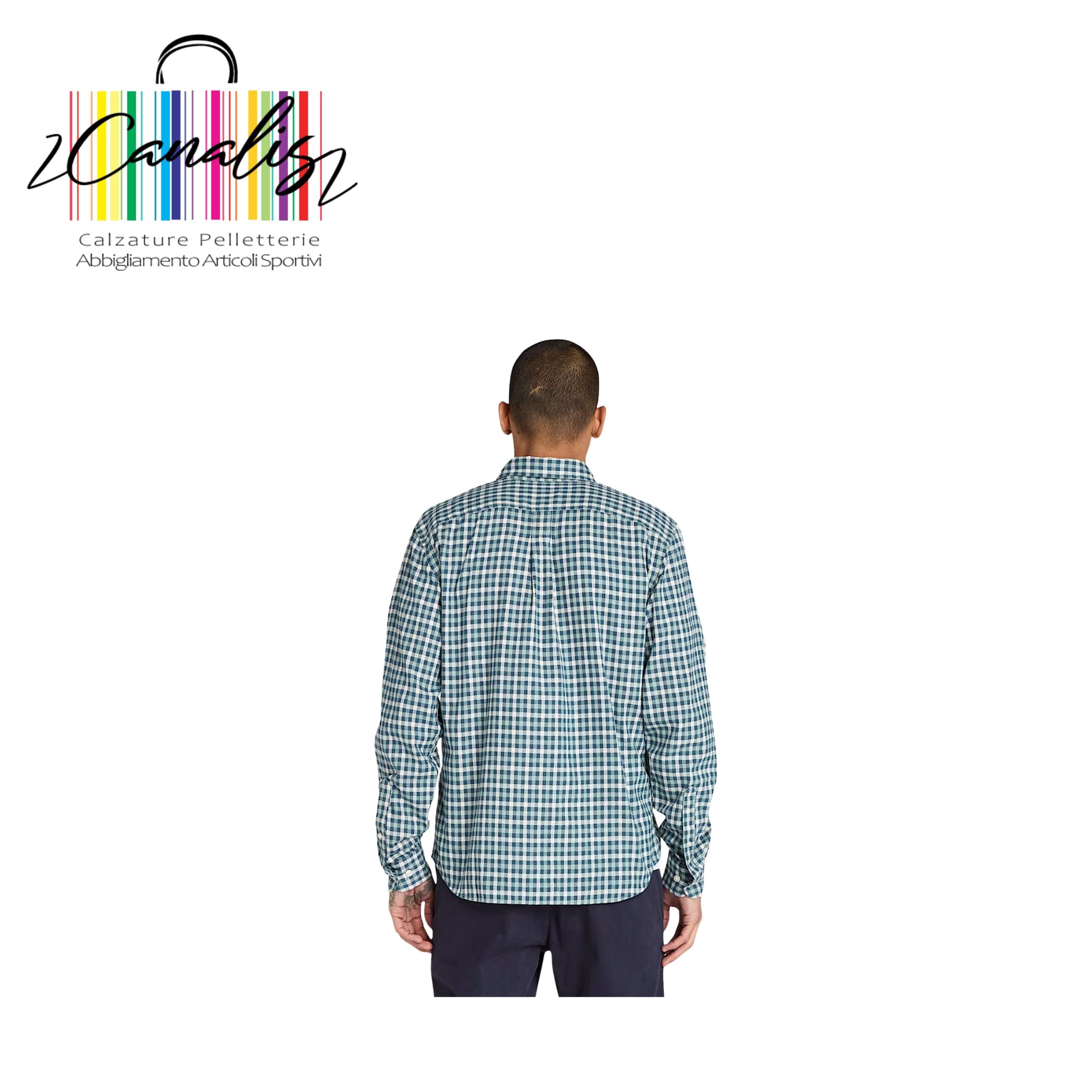 TB0A4517EYN1  Solucell Gingham Shirt LTBLU Camicia uomo TIMBERLAND