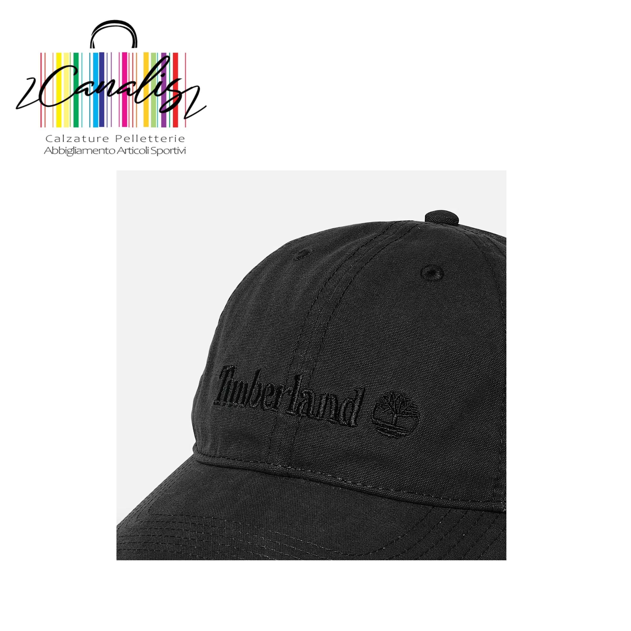 TB0A65QX0011 COOP Cooper Hill BB Cap BLACK Berretto da Baseball Ricamato Cooper Hill da Uomo in colore nero TIMBERLAND