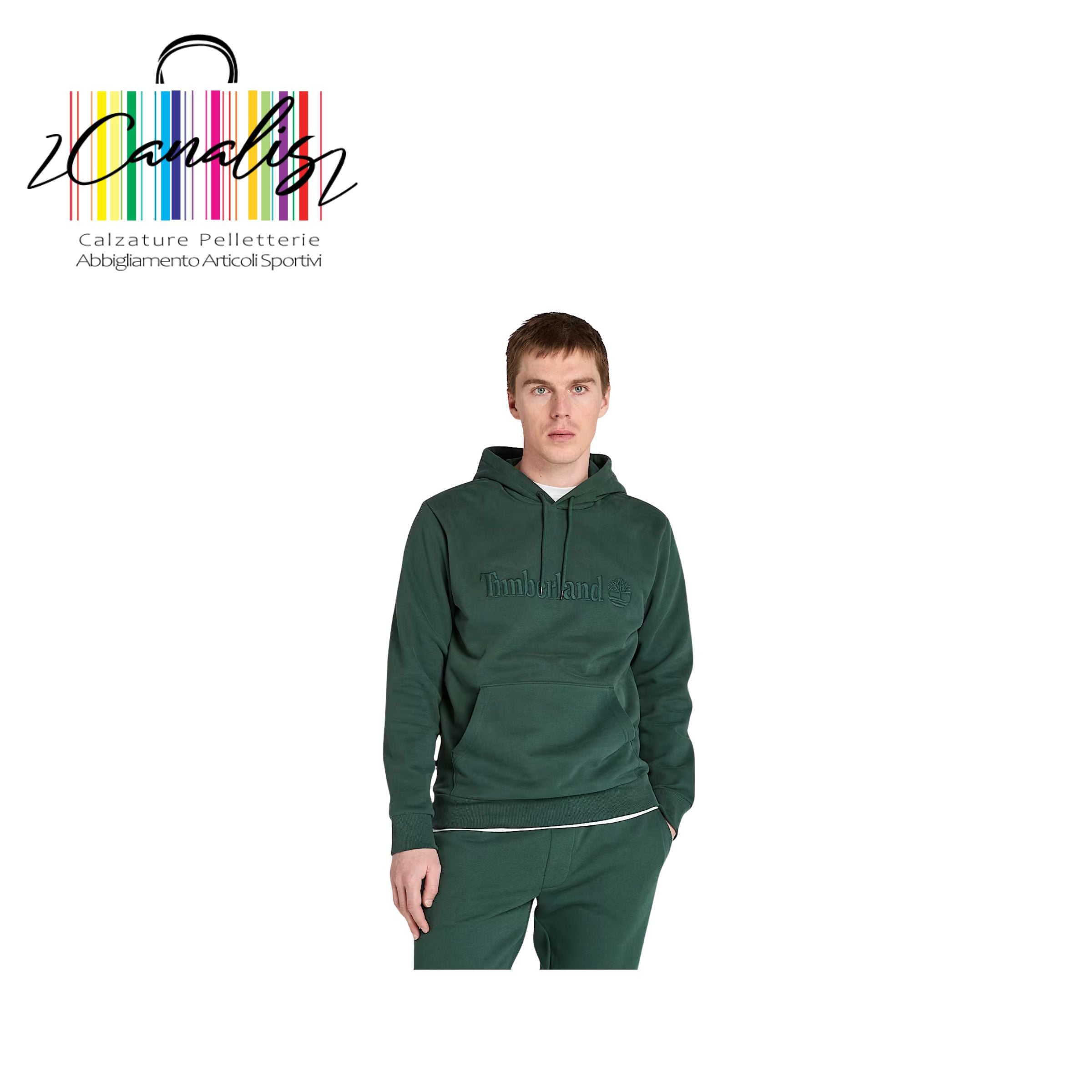 TB0A6VFJ HAMP Hoodie green Felpa cappuccio Timberland