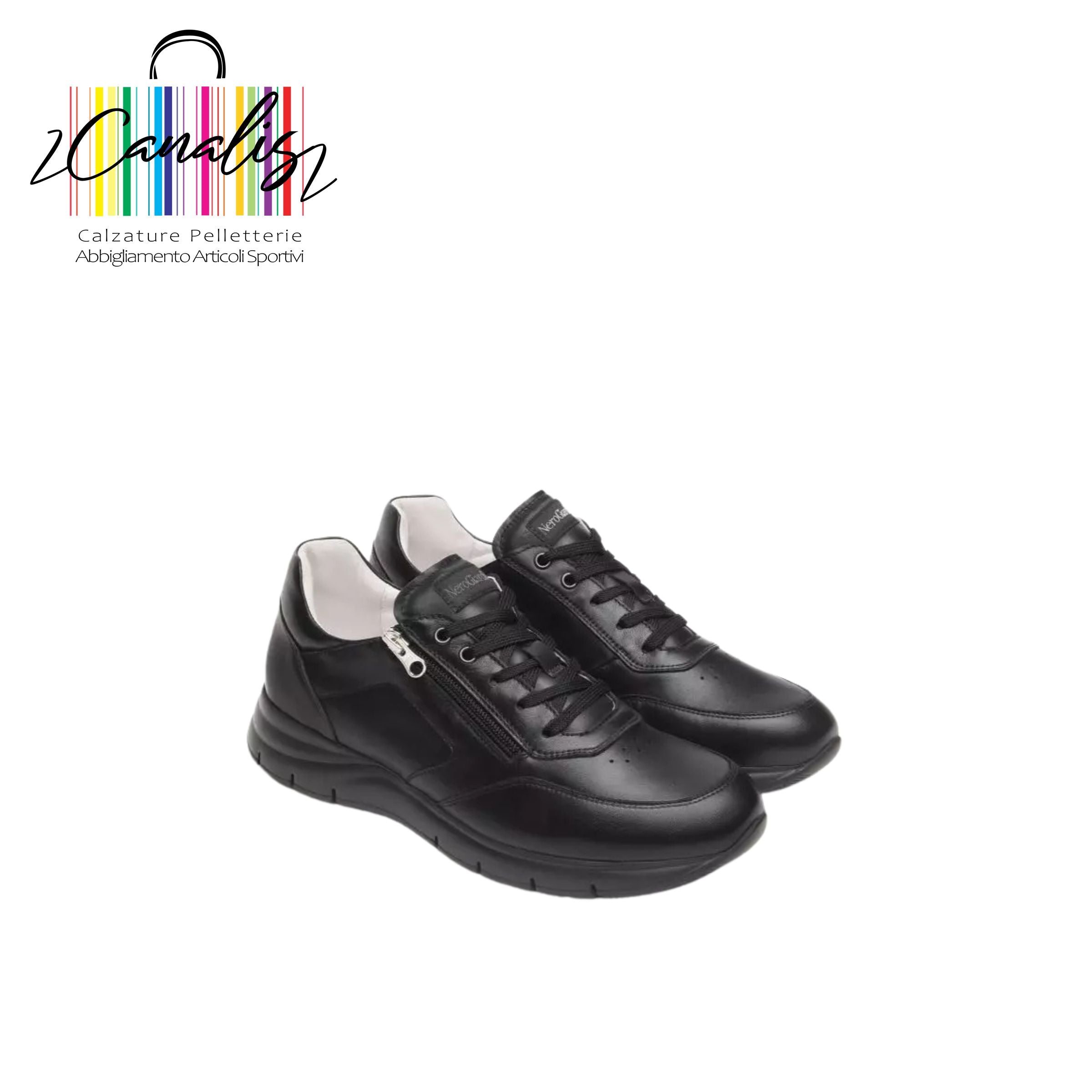 E500630U  SCARPA UOMO-TOM.PELLE-F.GOMMA NeroGiardini
Sneakers Uomo in Pelle