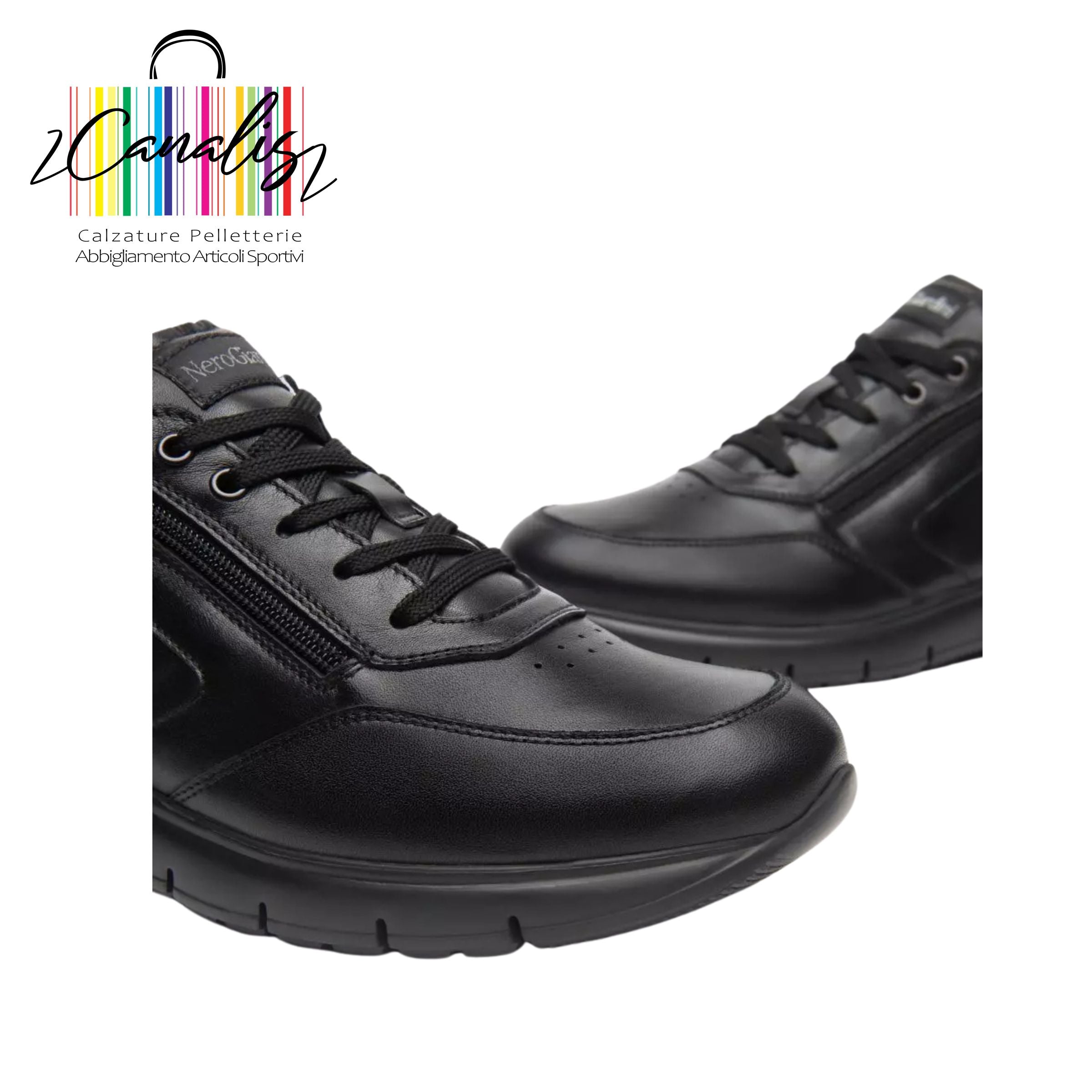 E500630U  SCARPA UOMO-TOM.PELLE-F.GOMMA NeroGiardini
Sneakers Uomo in Pelle