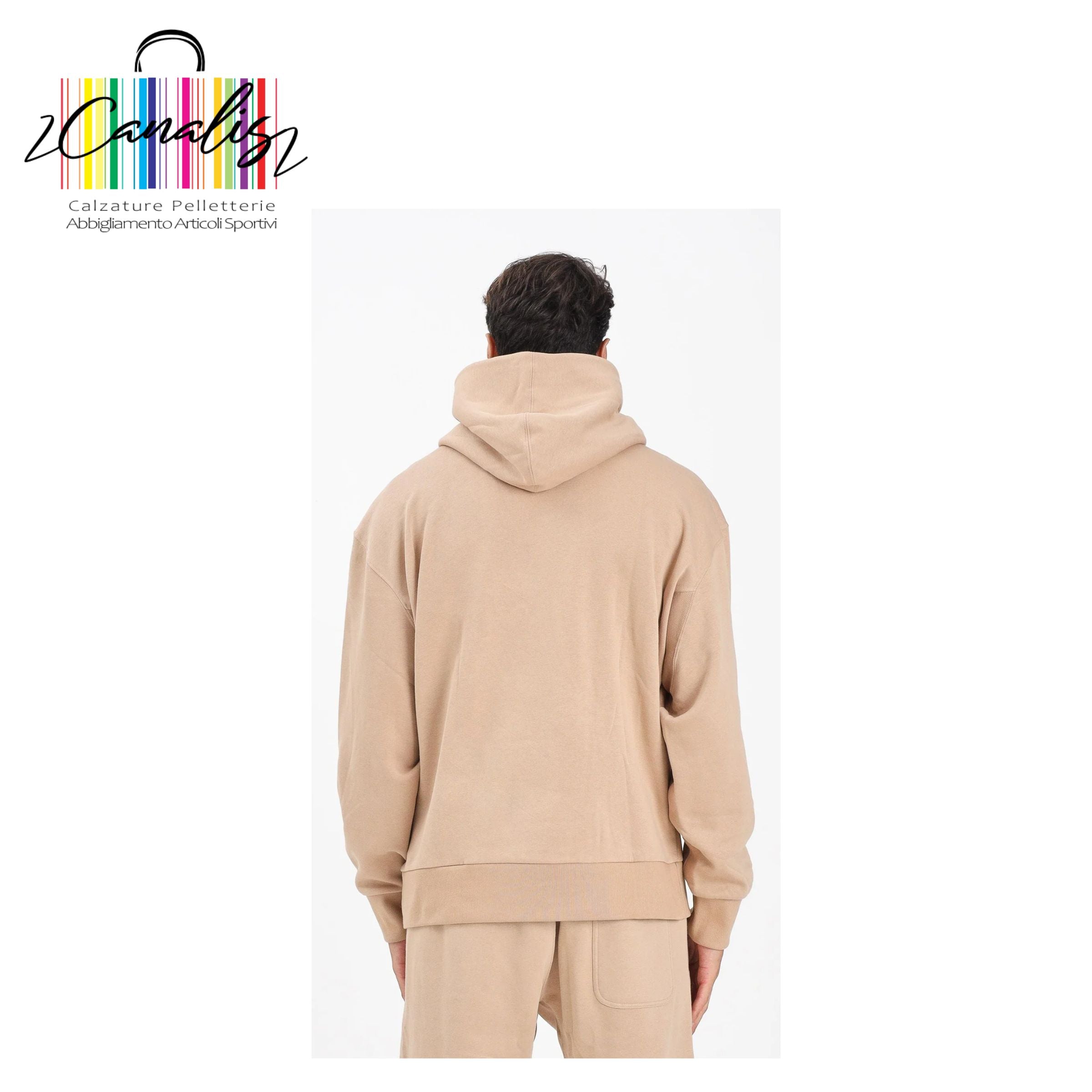 JX5091 M A SZN FL HD COT.FLEECE LOOSE Felpa con cappuccio da uomo ADIDAS PERFORMANCE ALL SZN beige