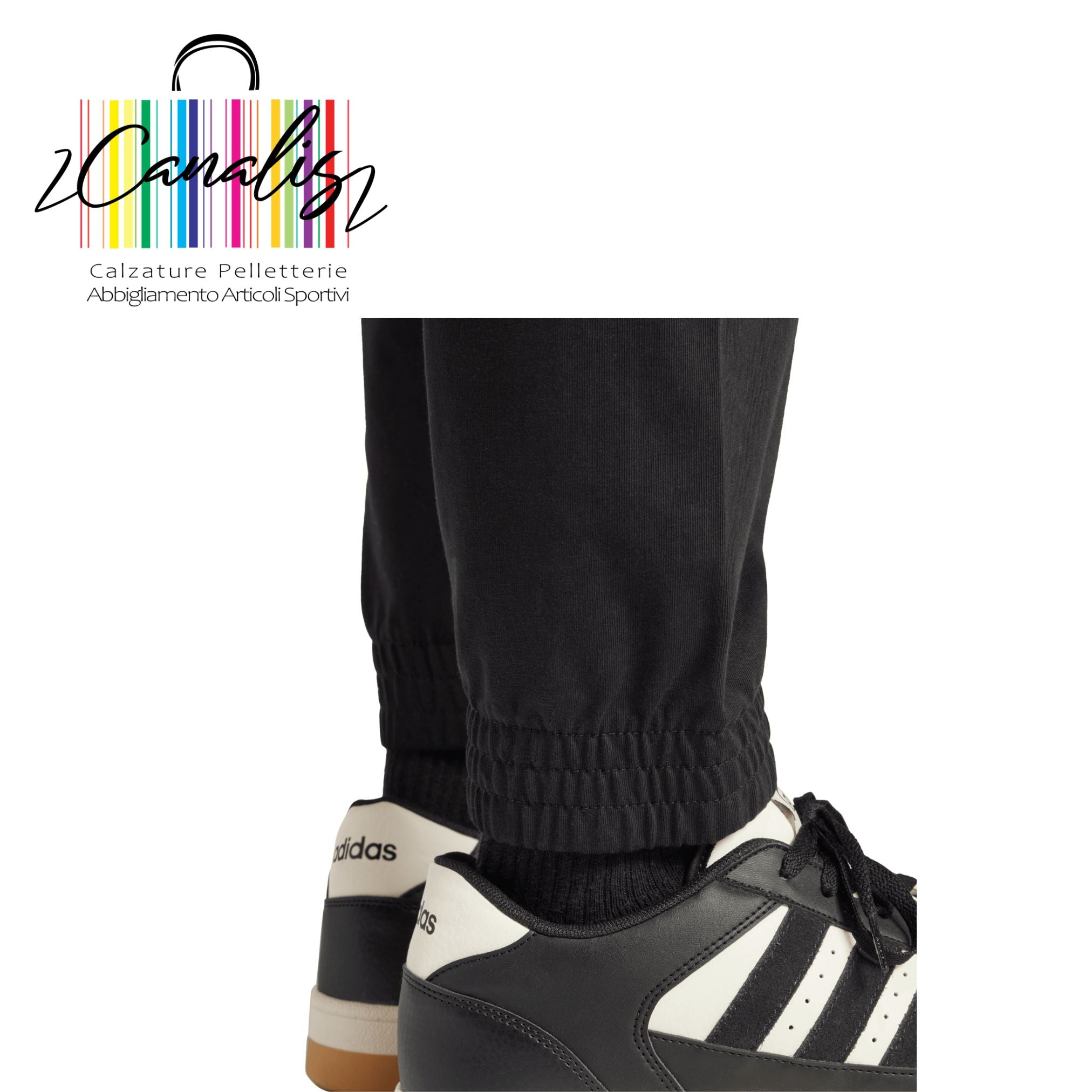 JE8965 M BL T P SJ 
Pantaloni Essentials Big Logo Single uomo adidas Jersey        BLACK/WHITE