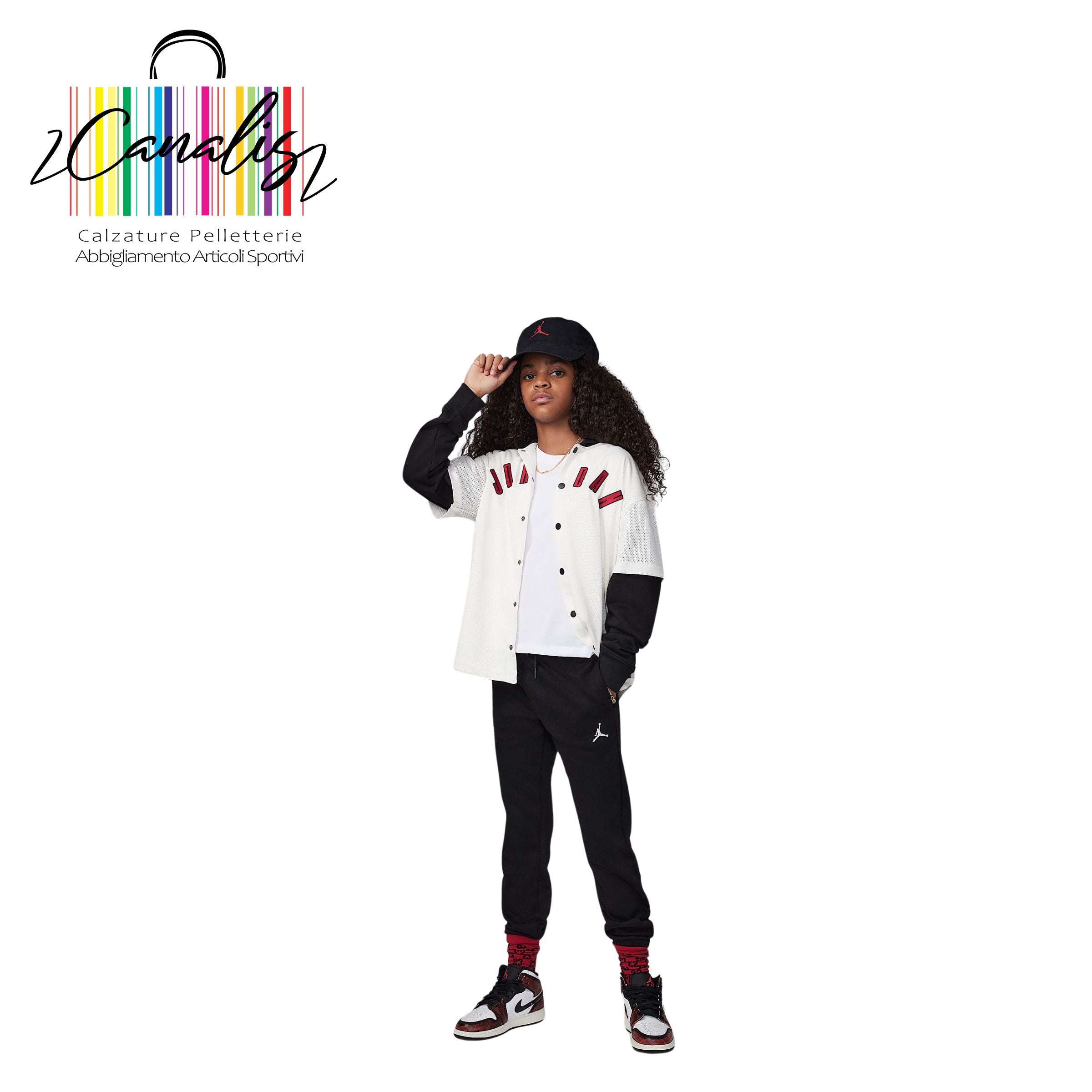PANTALONE 8/16 45D507-023 JDG BROOKLYN ESS FT PANT BAMBINA JORDAN