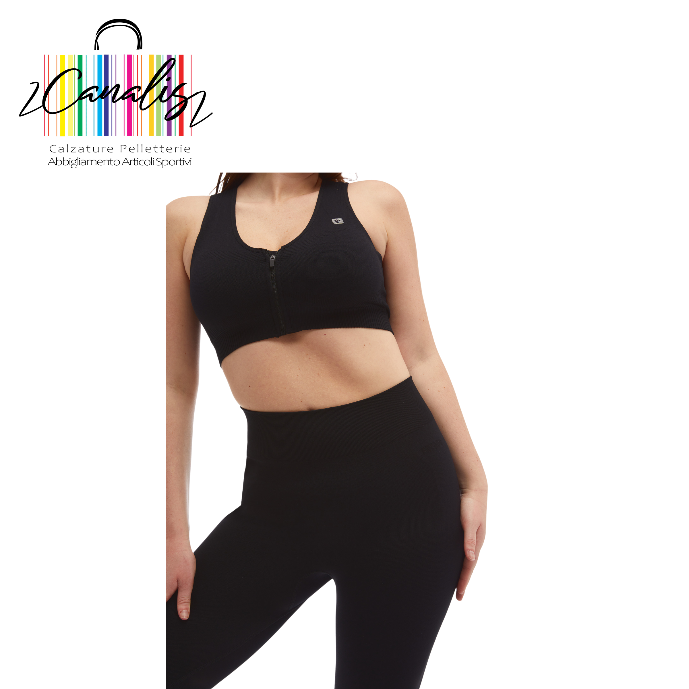 SF5HF315 Leggings seamless vita alta in costina e lunghezza 7/8 FREDDY
