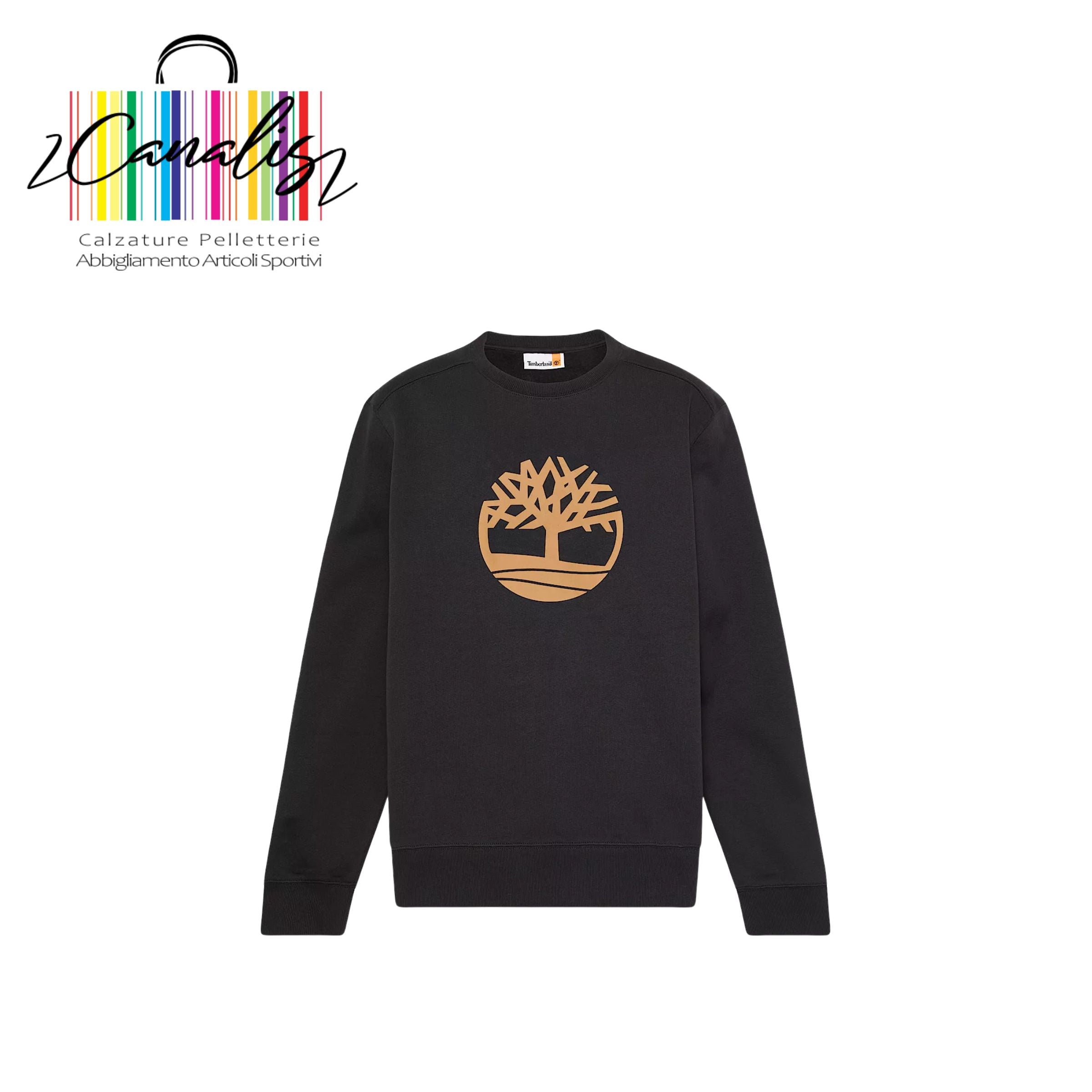 TB0A2BJ8A581 KENN Tree Logo Crew Neck Swe DKGR felpa girocollo uomo TIMBERLAND