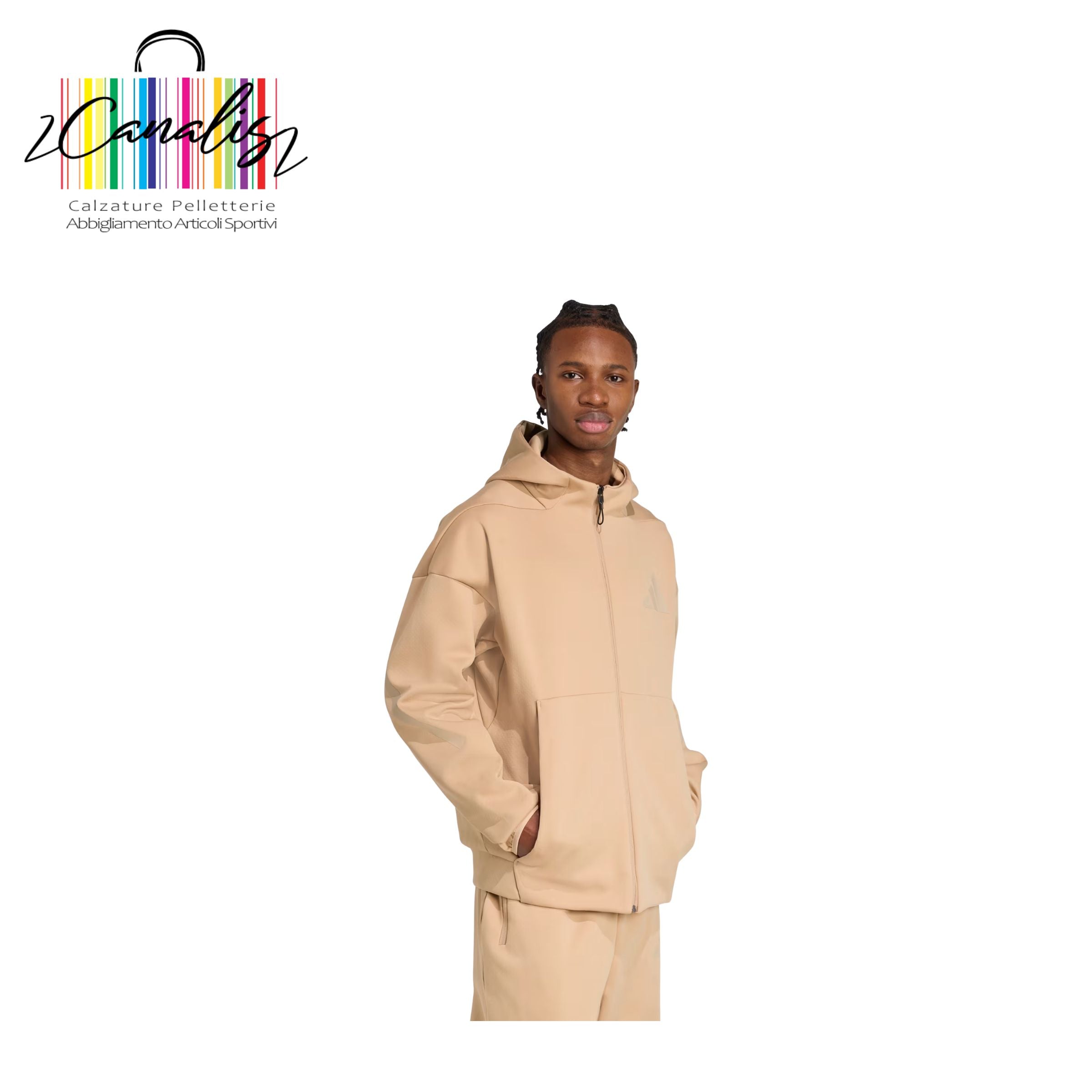 KC7904 M ZNE FZ D.KNIT-LOOSE Track jacket New adidas Z.N.E. Full-Zip Hooded